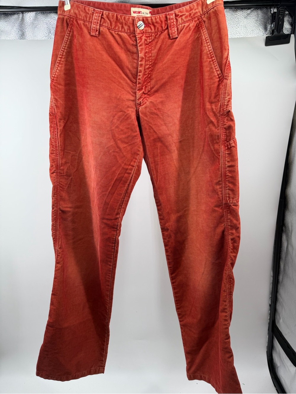 Mason Men's Corduroy Pants in Burnt Orange